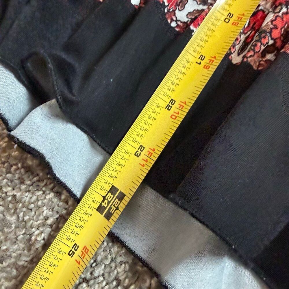 Claudia Richard White Floral Boho Short Sleeve Blouse Medium Boho Flutter - Picture 8 of 8